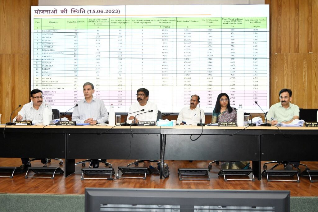 jharkhand cm attend the official meeting