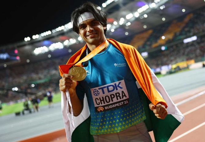 Country swings with joy: Javelin thrower Neeraj creates history, wins gold in World Athletics