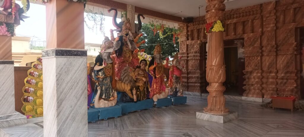 Again controversy regarding installation of Kalash for Durga Puja in North Office Pada. The idol was forcibly placed in the temple
