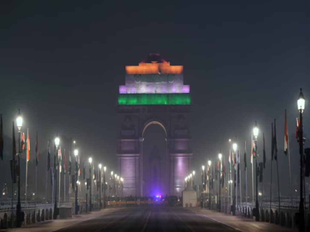 India Gate was completely evacuated