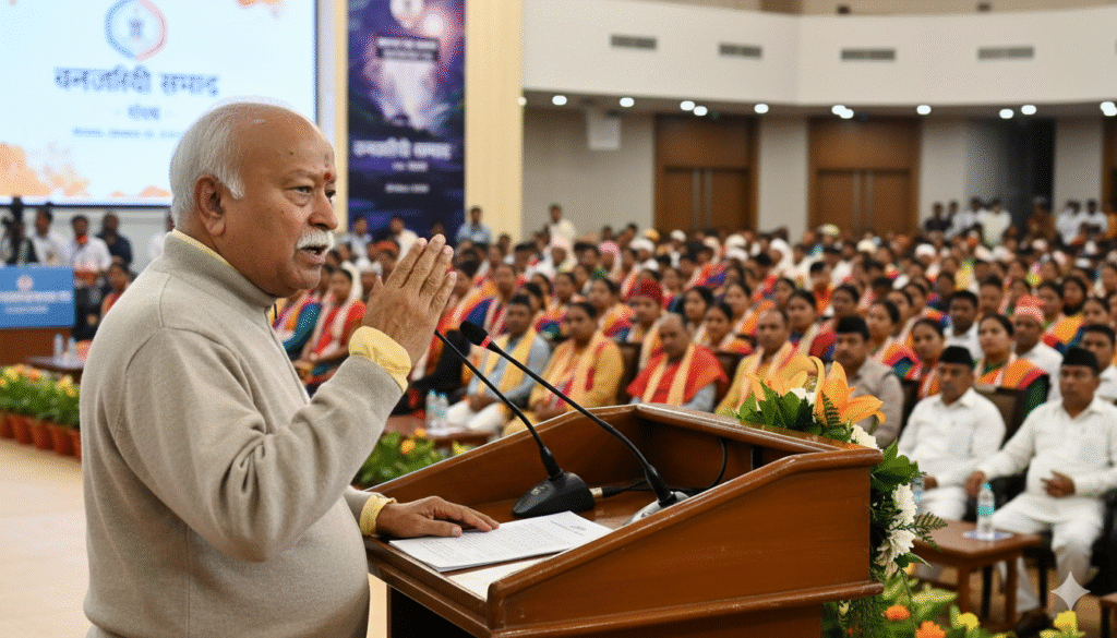 RSS प्रमुख मोहन भागवत रांची पहुंचे, आज जनजातीय संवाद