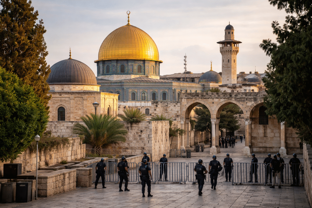 अल-अक्सा मस्जिद का दृश्य