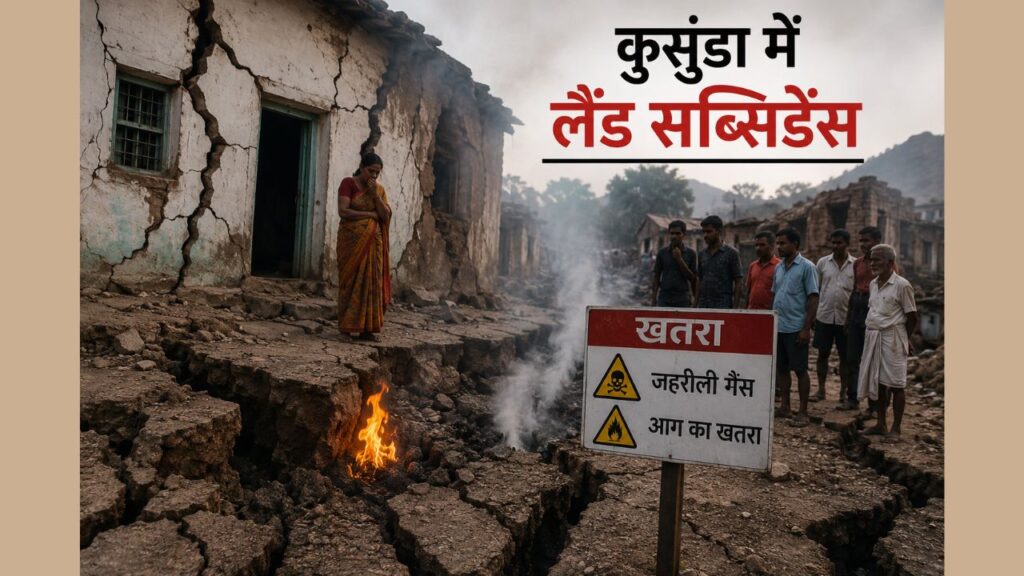 कुसुंडा गोदर में लैंड सब्सिडेंस की भयावह तस्वीर