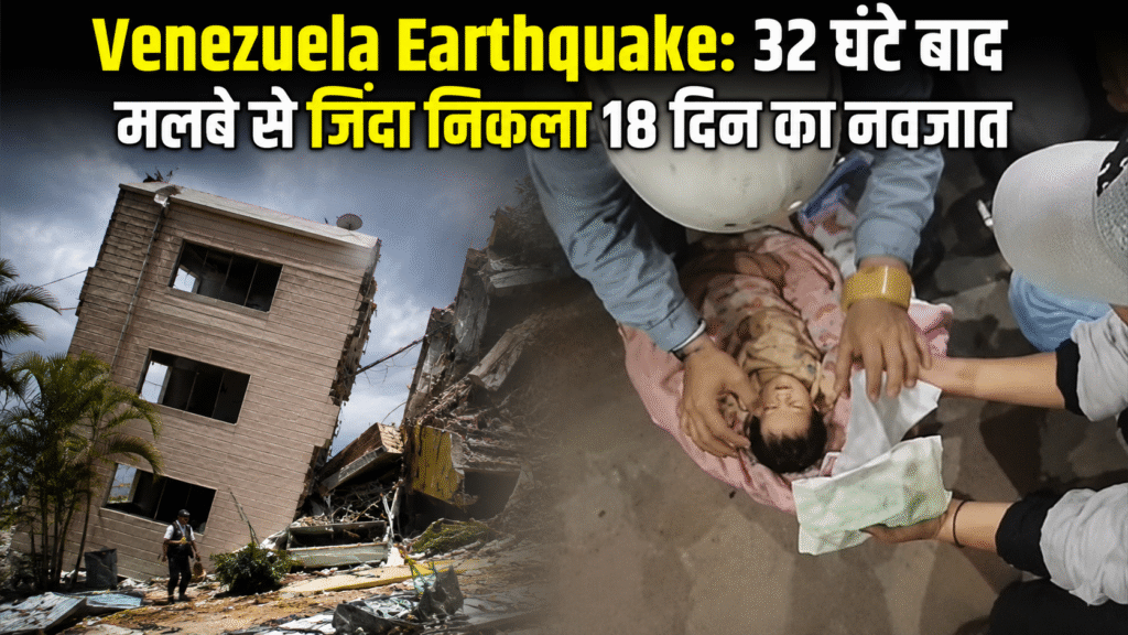 Venezuela Earthquake 2026: 32 घंटे बाद मलबे से जिंदा निकाला गया 18 दिन का नवजात, भूकंप से तबाह इमारतों के बीच रेस्क्यू ऑपरेशन