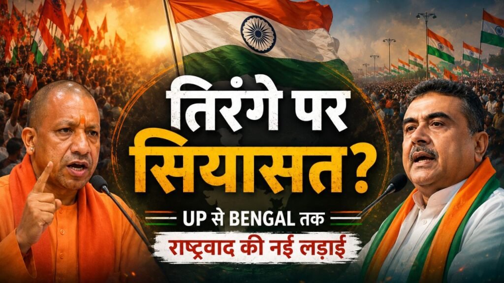 योगी आदित्यनाथ और सुवेंदु अधिकारी की तिरंगा यात्राओं के बीच बढ़ती राष्ट्रवाद की राजनीति