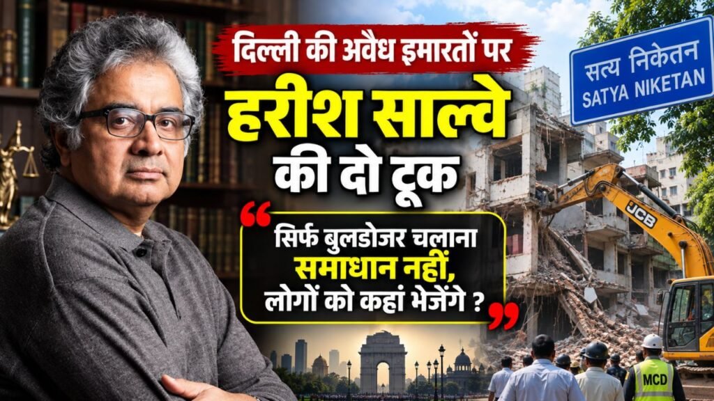 दिल्ली की अवैध इमारतों पर हरीश साल्वे की दो टूक, बोले- सिर्फ बुलडोजर चलाना समाधान नहीं, लोगों को कहां भेजेंगे?